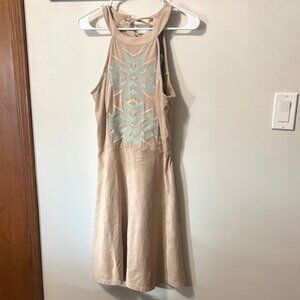 Ariat Beige and Blue Backless Dress